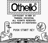 Othello (Europe) Title Screen